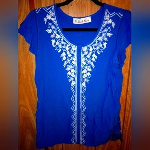 Madeline & Monroe Large Blue Shirt